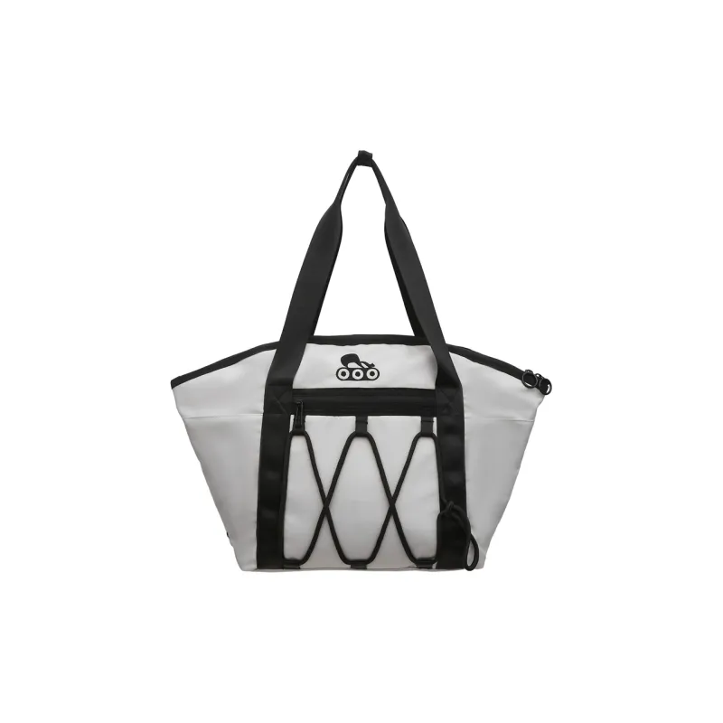 Deli Bear Nylon Shoulder Bag Unisex Black/Gray-5