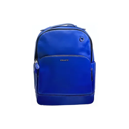 COACH Graham Calfskin Backpack Large Size Men's Blue