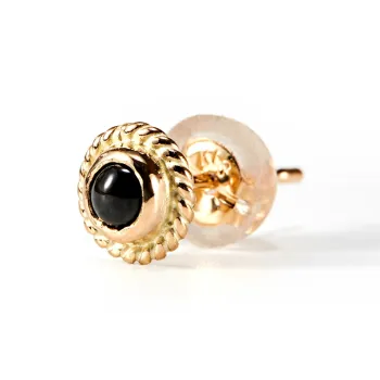 GOD SUNS 18K Gold Stud Earrings Unisex
