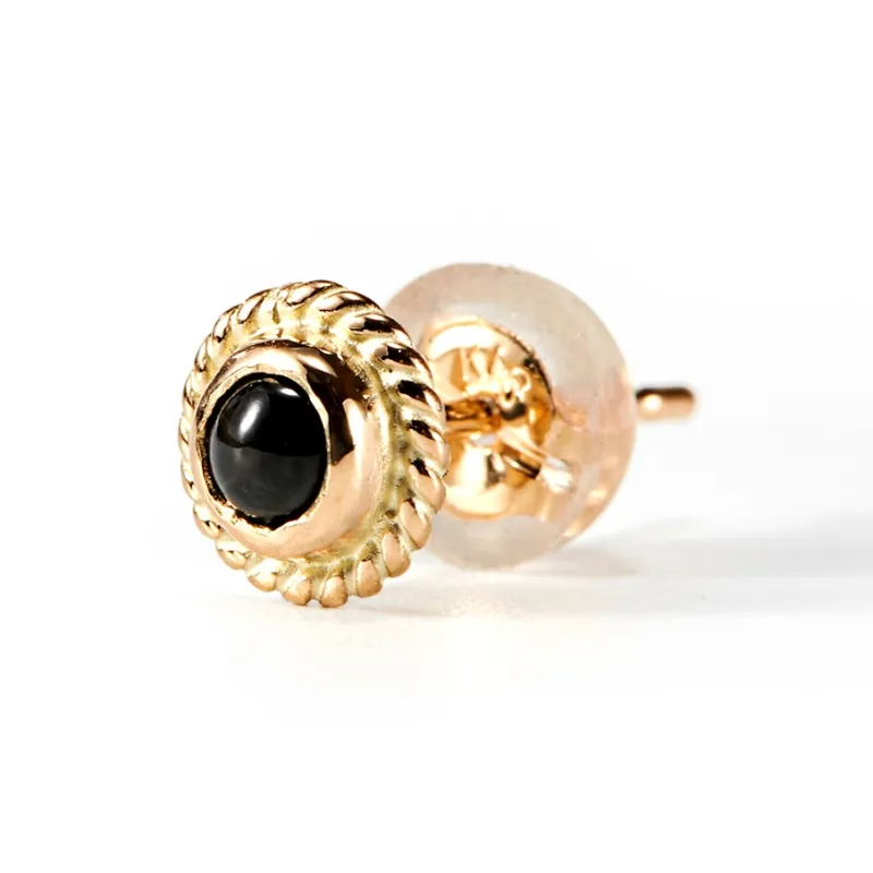 GOD SUNS 18K Gold Stud Earrings Unisex-0