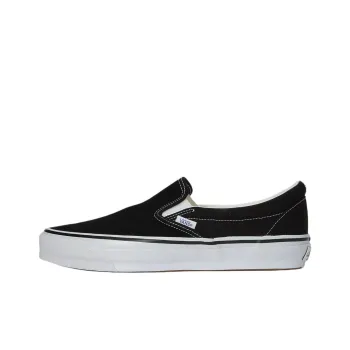 Vans Slip on 98 Anti Slip Wear Resistant Low Top Skateboard Shoes Unisex Black