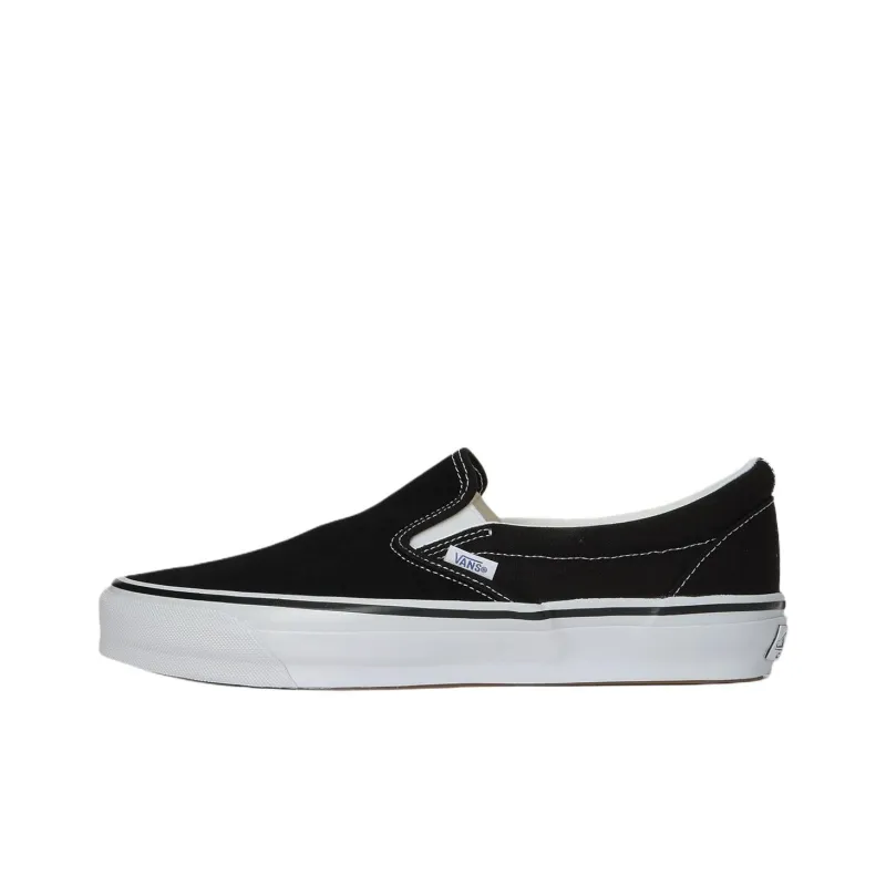 Vans Slip on 98 Anti Slip Wear Resistant Low Top Skateboard Shoes Unisex Black-0