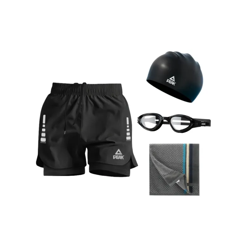 PEAK Swimming Sets Polyester Elastane Outdoor Men's Black-0