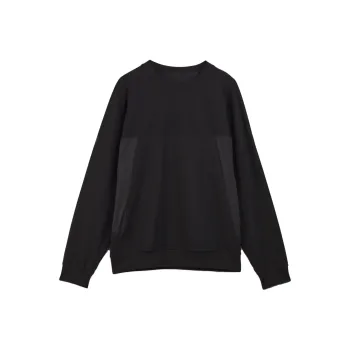Y 3 Logo Patch Crew Neck Sweatshirt