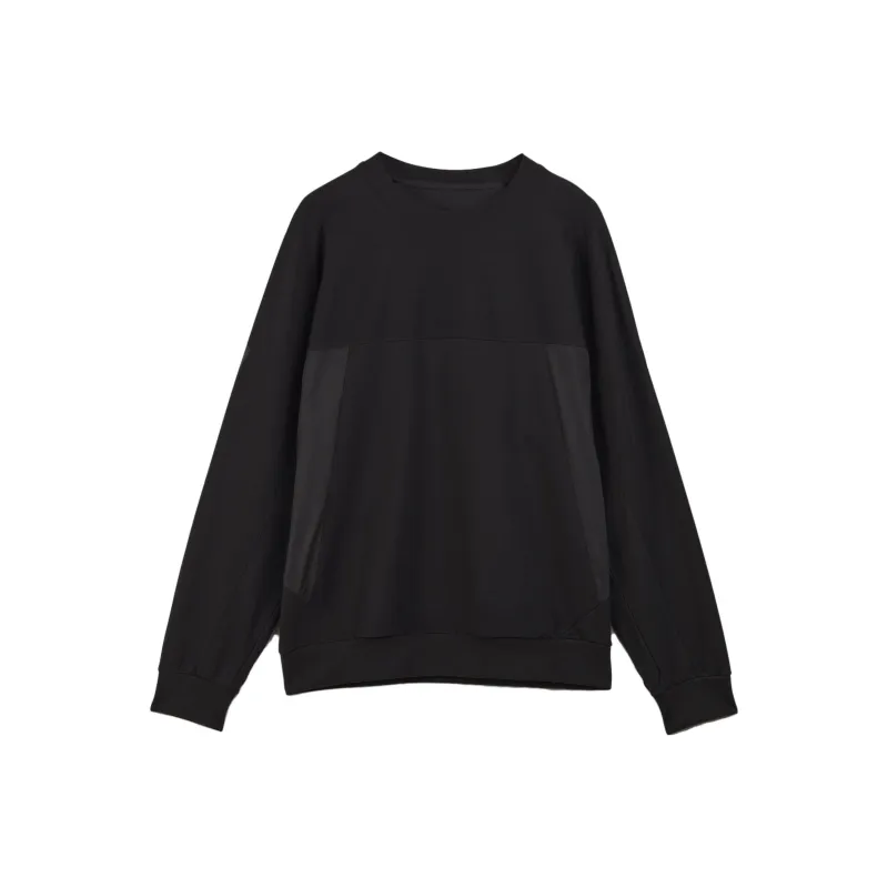 Y-3 Logo Patch Crew Neck Sweatshirt-0