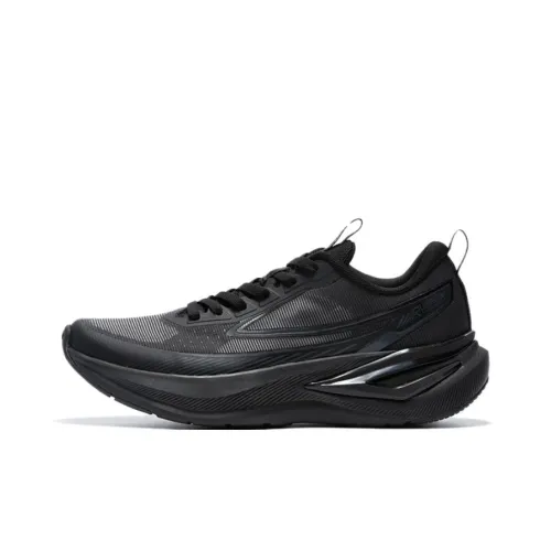 QIAODAN Light Speed 5.0 Cushioned Slip Resistant Rebound Low Top City Commute occupent Shoes Men's Black