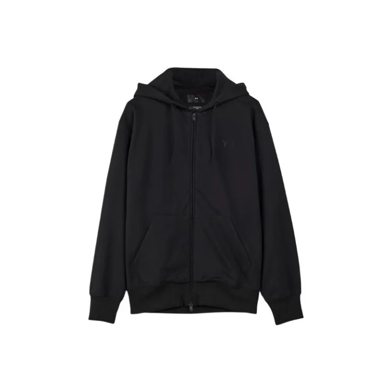 Y 3 Logo appliqué Zip up Hoodie-0