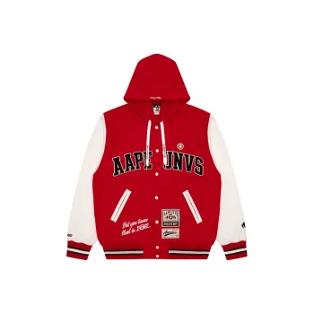 Aape Logo appliqué Hooded Bomber Jacket