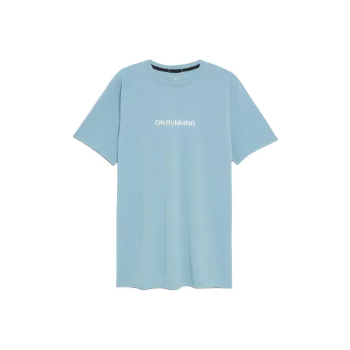 On On Run-T T-Shirt Men's Green Purple Blue