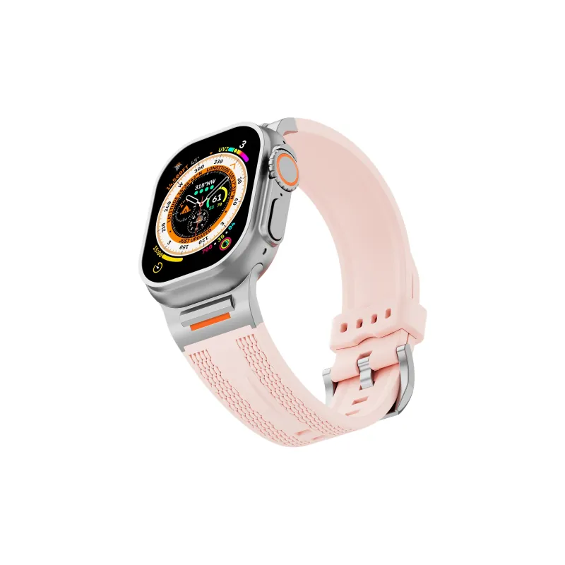 IKYOU Apple Compatibility Watch Band 214mm Silicone Material-3