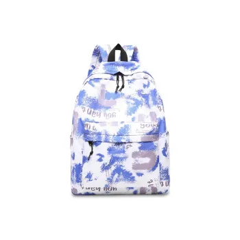 Yalu Nylon Backpack Regular Women's Blue/White/Purple Blue/Black/White Black/Blue/Gray