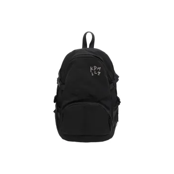 Yalu Nylon Backpacks Backpack Unisex Black/Pink/Light Blue/Light Gray
