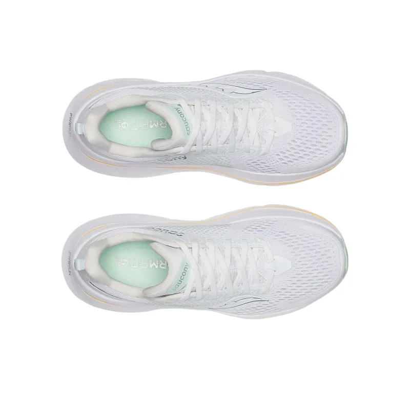 Saucony GUIDE 17 Anti Slip Wear Resistant Low Top Casual Running Shoes Women's White-2