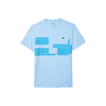 LACOSTE x NUOWAKE LIANMINGKUAN T Shirt Men's Light Blue