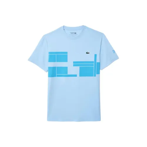 LACOSTE x NUOWAKE LIANMINGKUAN T Shirt Men's Light Blue