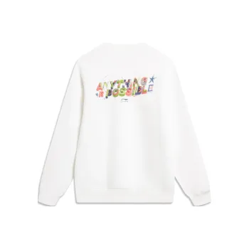 LiNing Sports Trend Series Sweatshirt Men's Standard White