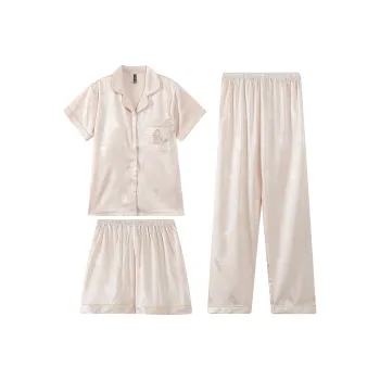 XIAFENYAN Pajama Set Women's Apricot