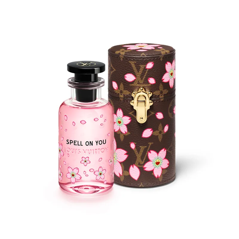 LOUIS VUITTON X Takashi Murakami Fragrance Travel Case Sakura Brown-1