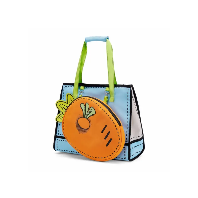Strange Orange Badminton Racket Bags 2 Pcs Crossbody Bag Orange Blue Unisex-1