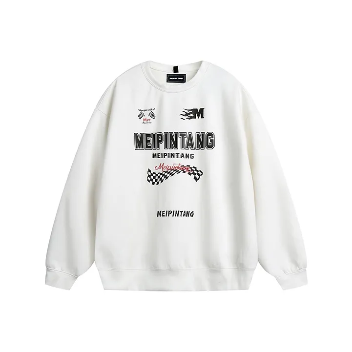 MEIPIN TANG Crew Neck Loose Fit Sweatshirt Unisex-9