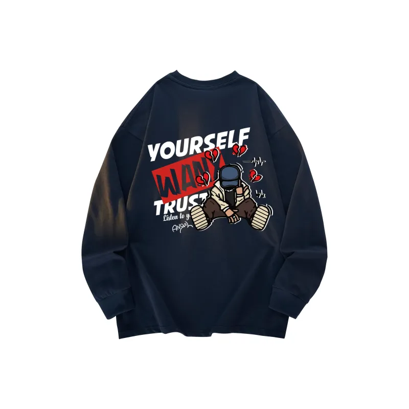 WANX Long Sleeved T Shirts Unisex-5