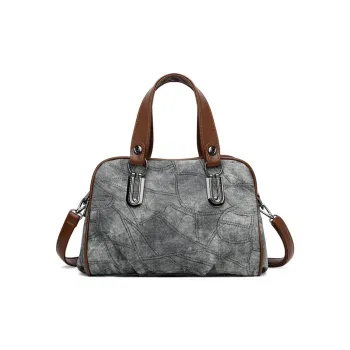 JIEXINI Denim Handbag Shoulder Bag Crossbody Bag Women's Black/Blue