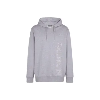 BALMAIN Logo print Detail Hoodie