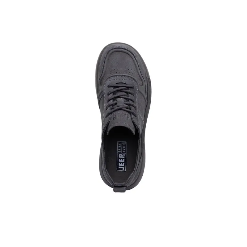 JEEP SPIRIT Slip Resistant Cushioning Abrasion Resistant Lightweight Low Top Skateboard Shoes Men's Black-3