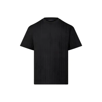 LOUIS VUITTON Crystal Embellished Cotton T Shirt