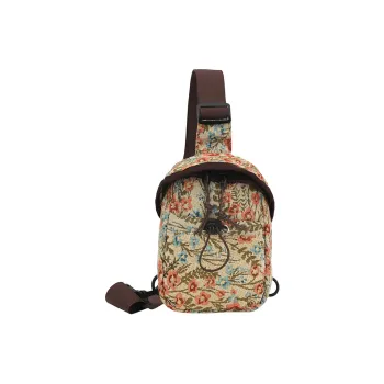 Deli Bear Nylon Shoulder Bag Crossbody Bag Sling Bag Women's Red\Blue