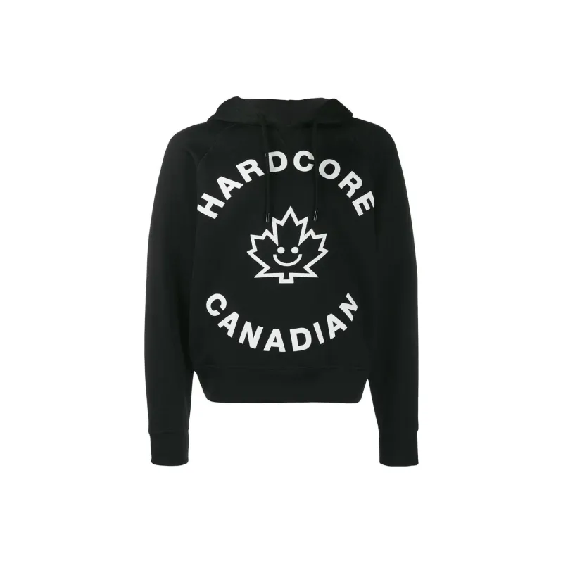 Dsquared2 Hardcore Canadian Maple Leaf Logo Hoodie-0