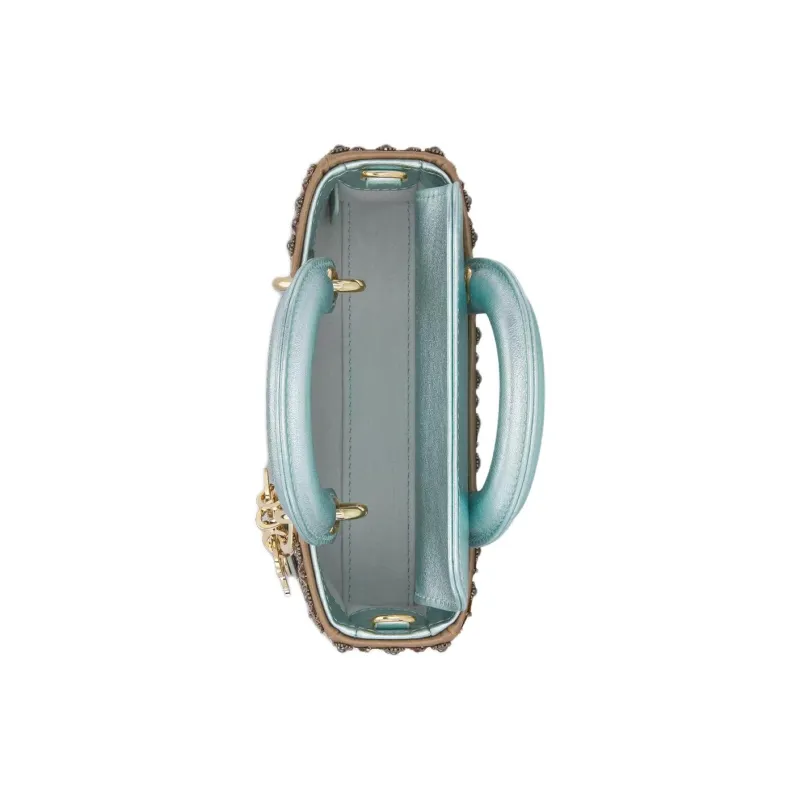DIOR Lady D Joy Glass One Shoulder Handbag Mini Women's Multicolor-5