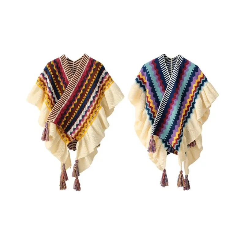 MOREMERRY Shawls Unisex-3