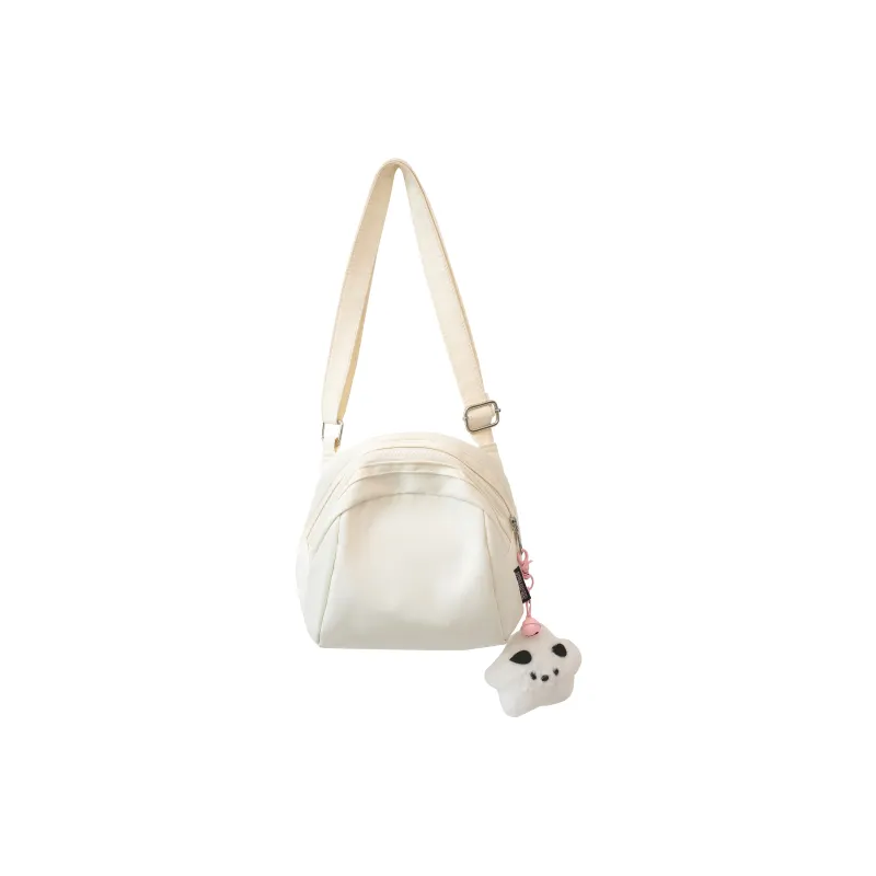 Deli Bear Nylon Shoulder Bag Unisex Black/Pink/White/Green-10