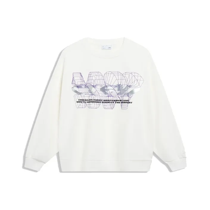 LiNing CF Tracing Sweatshirt Unisex Ivory-0