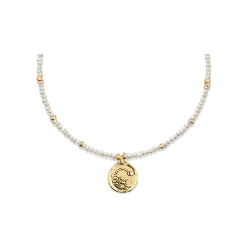 Goossens Astro Scorpio Pearls Necklace-0