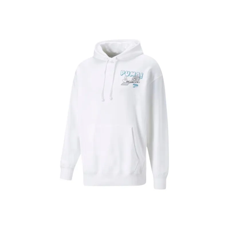PUMA Downtown Sweatshirts Men White-0