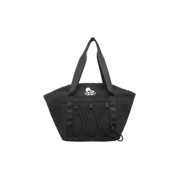 Deli Bear Nylon Shoulder Bag Unisex Black/Gray