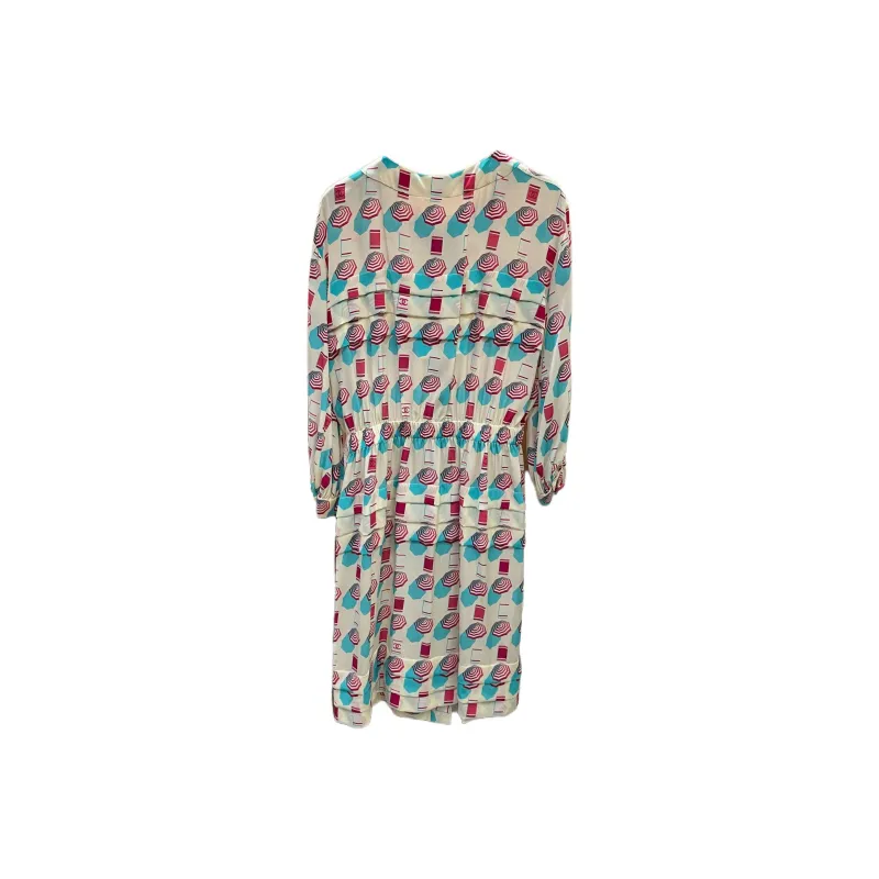 CHANEL 19 Spring Summer, Beach Collection Long Sleeved Dress Women's White-1