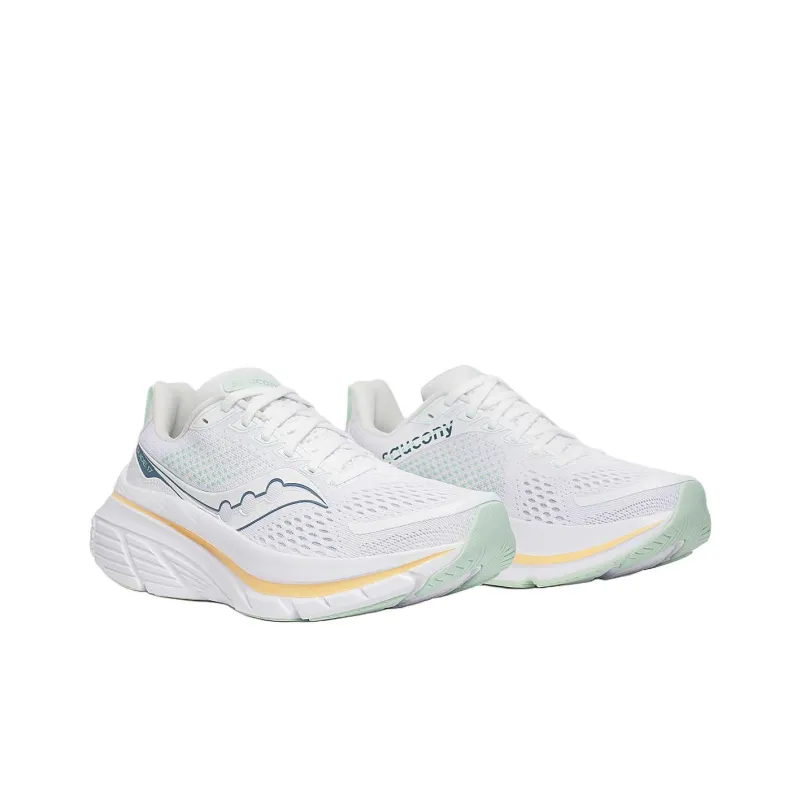 Saucony GUIDE 17 Anti Slip Wear Resistant Low Top Casual Running Shoes Women's White-1