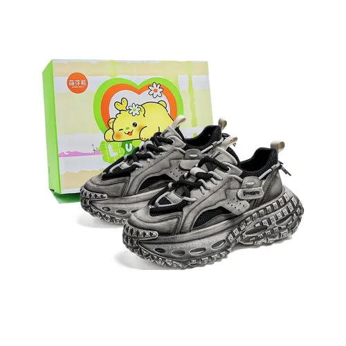 Budding Bear Anti Slip Wear Resistant Breathable Lightweight Height Increasing Low Top Chunky Sneakers Men's