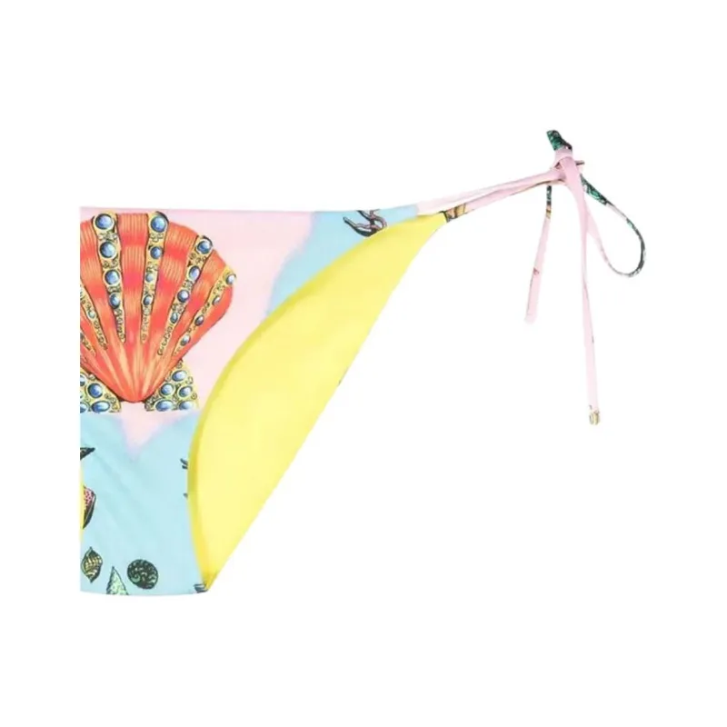 VERSACE Graphic Printed Tied Bikini Buttom-2