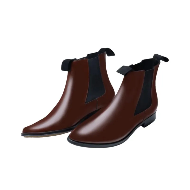 ADIEU PARIS Type192 Short Chelsea Boots Men's Gold Brown-2