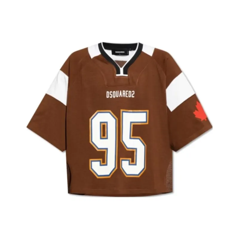 DSQUARED2 Football Colour-block T-shirt-0