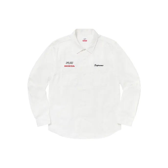 Supreme X Honda Fox Racing Work Shirt-0