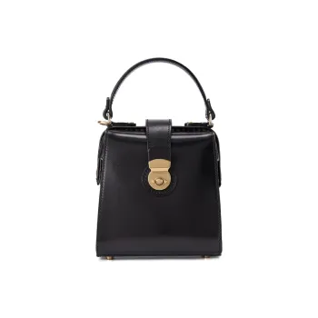KAISER Top Grain Cow Leather Handbag Regular Women's Black/Brown/Sunset Yellow/Tobacco