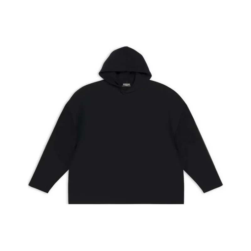 Balenciaga Viscose Compact Knit Hoodie-0