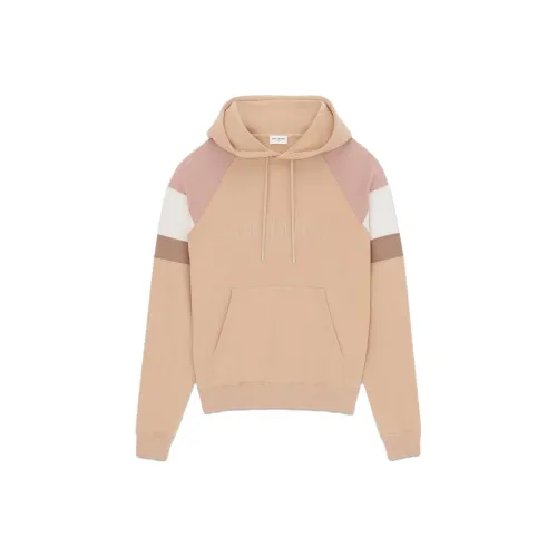 SAINT LAURENT Logo Embroidered Drawstring Hoodie