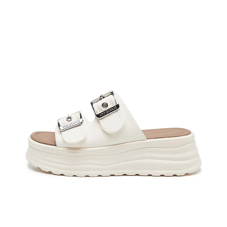 Bull Charm Rubber Sole Slide Slippers Women's-5