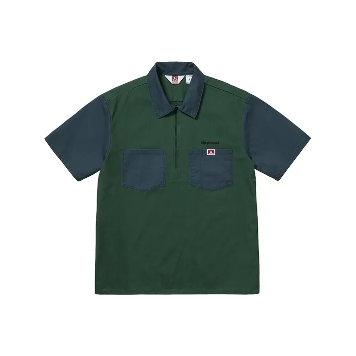Supreme Ben Davis Half Zip Work Shirt-0